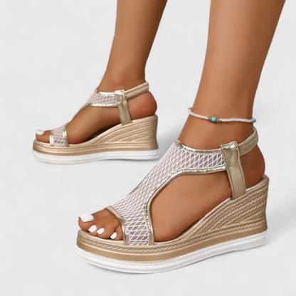Jessica | Sandales Orthopédiques à Talon Compensé