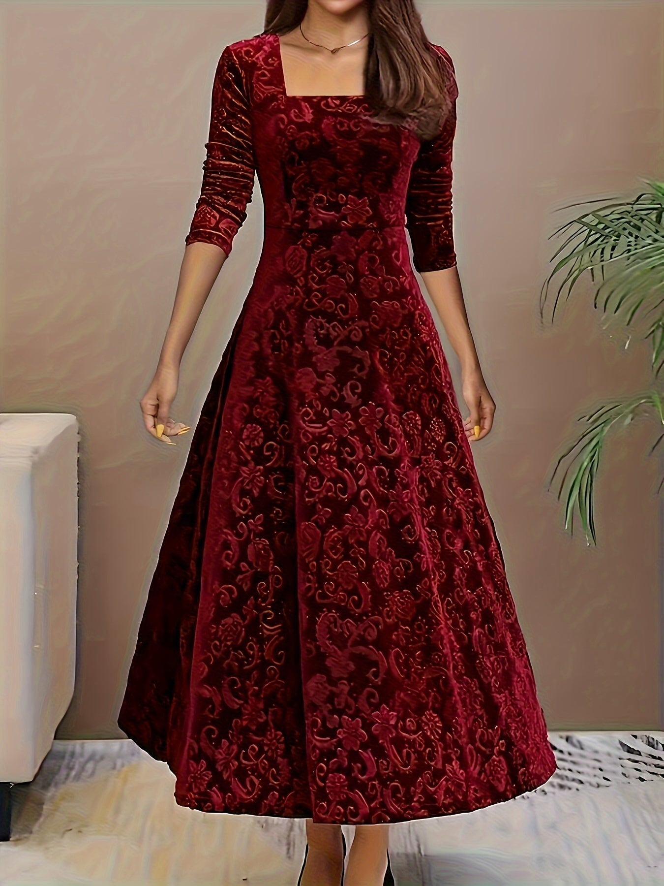 Robe en Velours Élegante Nicola™