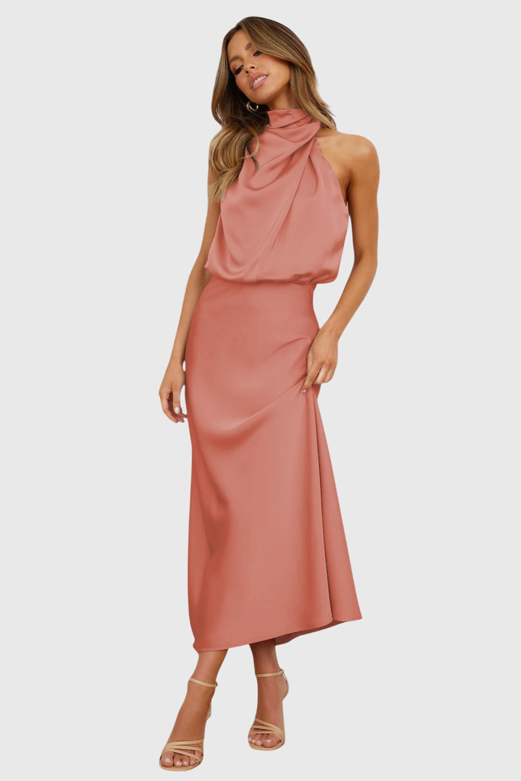 Ava™ | Glamorous Satin Halter Robe