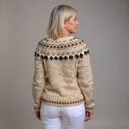 Aubree | Vintage Islandzki Sweter z Wełny