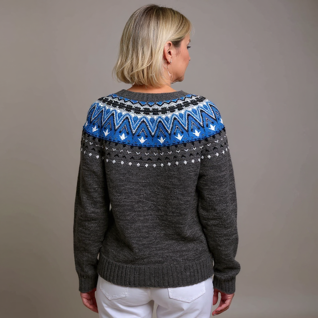 Jade | Vintage Islandzki Sweter z Wełny