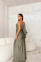 Novessa™ | Sleek One-Shoulder Maxi Dress