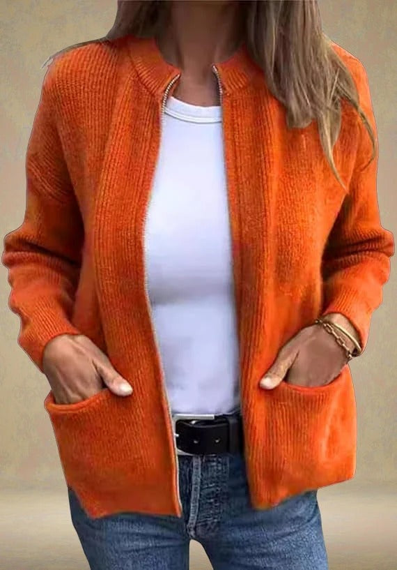Sia™| Autumn Cardigan with Zipper