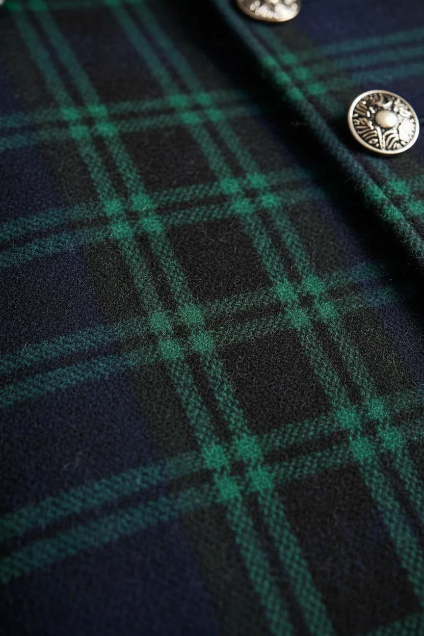 Roksela™ | Elegancki Płaszcz w Kratę