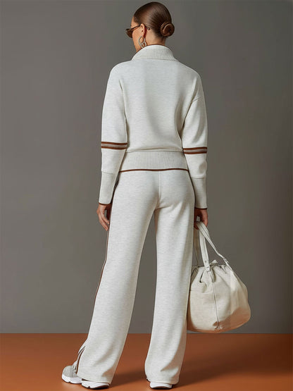 Marietta – Chemisier et pantalon à jambes larges
