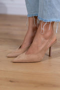 Evelina™ | Classic Nude Slingback Shoes