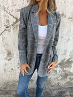 Zanovia™ | Casual checked blazer