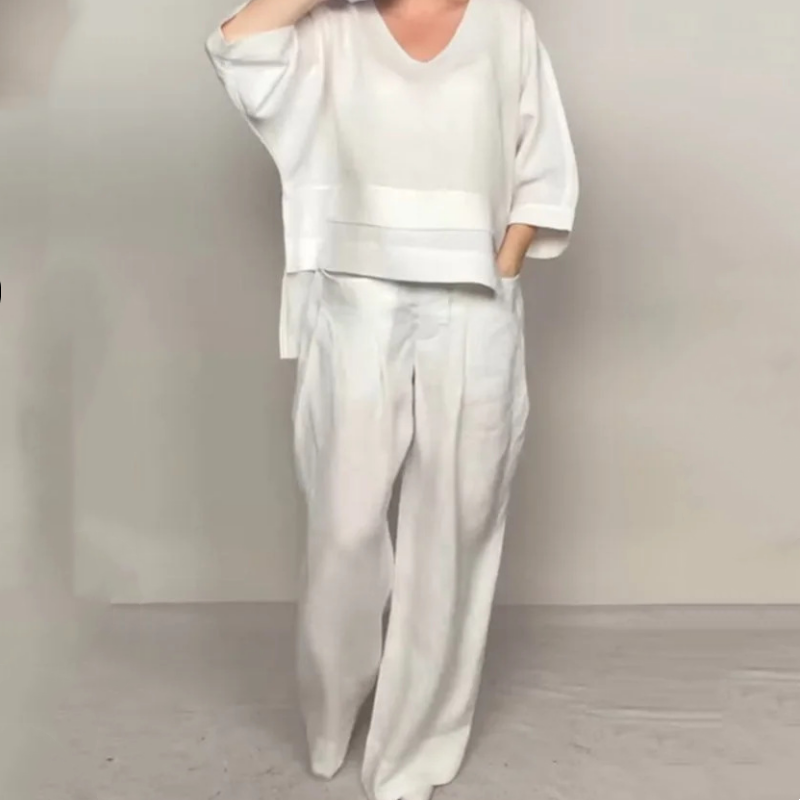 Noa | Ensemble Minimaliste Ample en Deux Pièces
