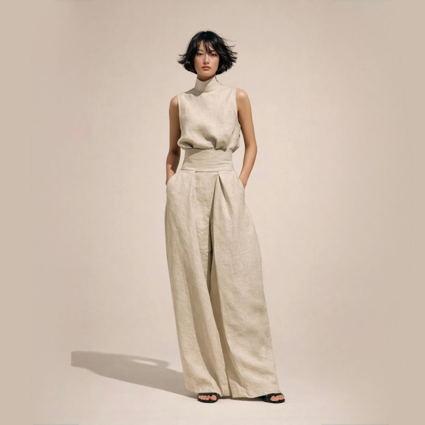 Elisa | Combinaison élégante à taille haute