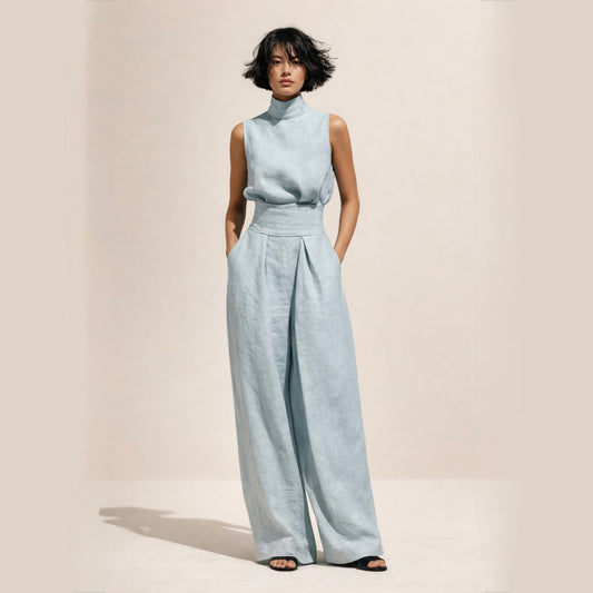 Elisa | Combinaison élégante à taille haute
