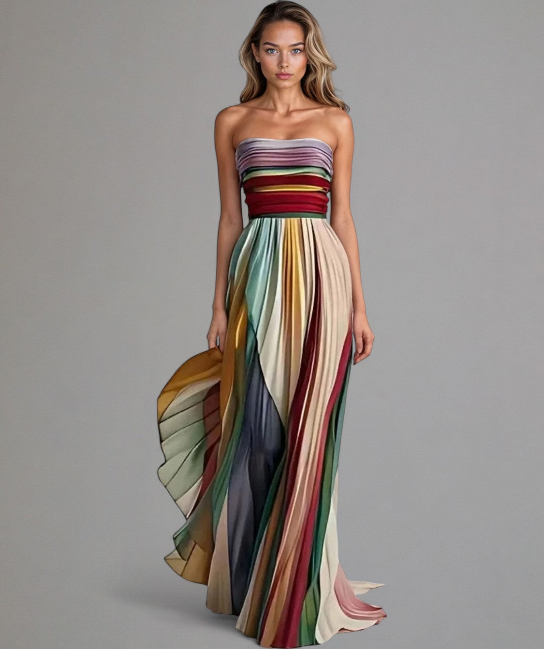 Anwen | Sleeveless Dress with Colorful Style