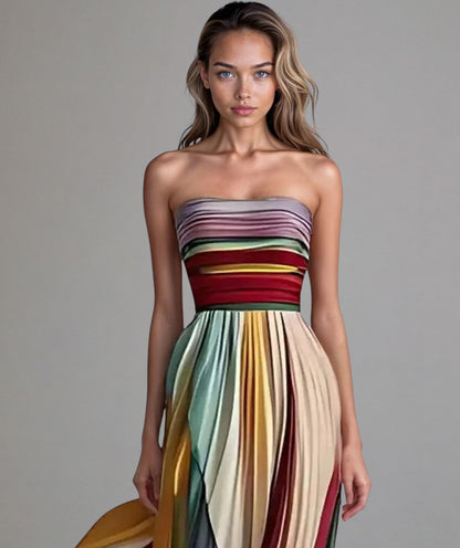 Anwen | Sleeveless Dress with Colorful Style
